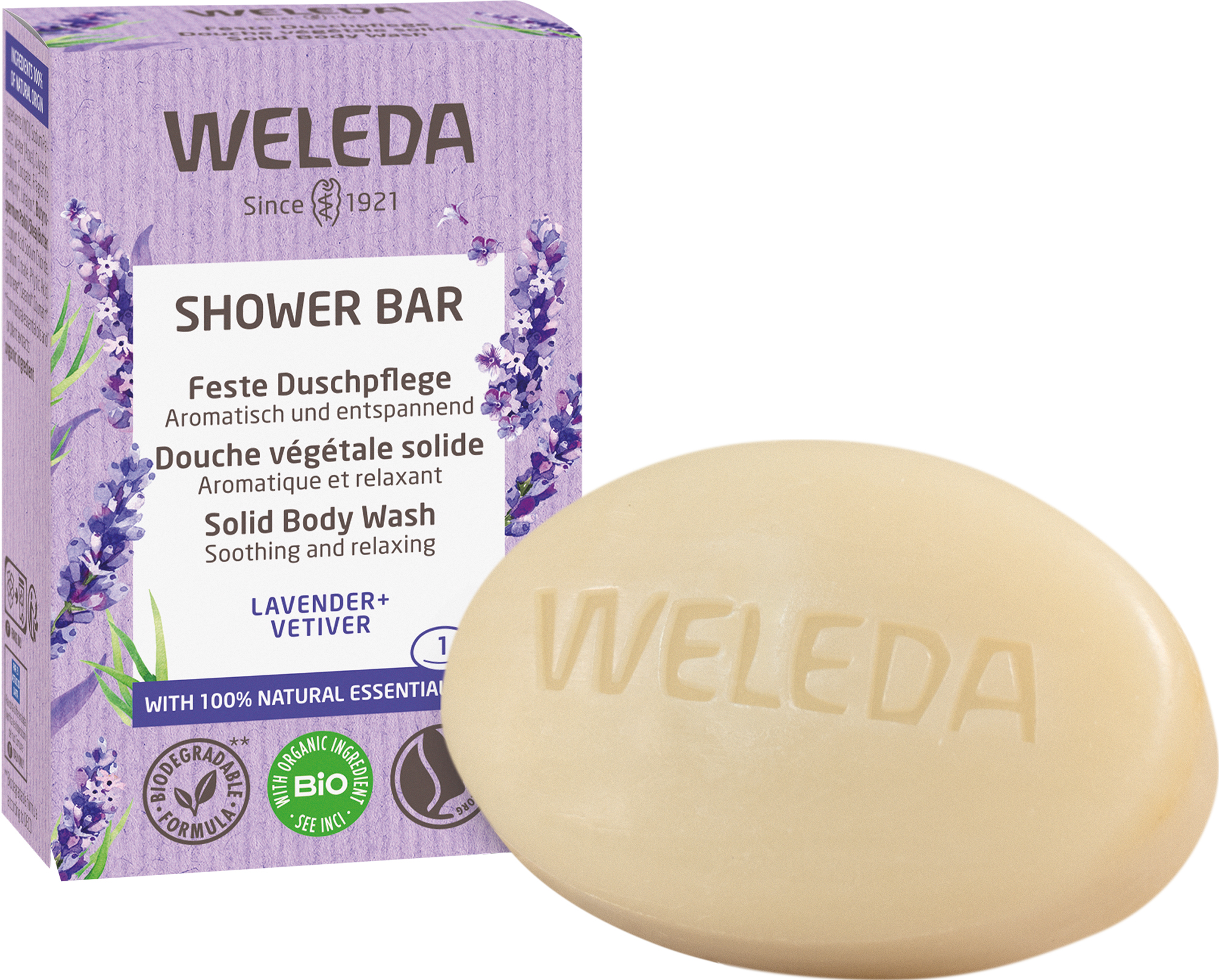 WELEDA feste Duschpflege Lavender+Vetiver